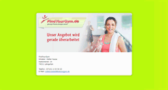 Desktop Screenshot of findyourgym.de